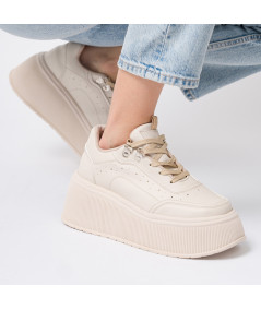 Zapatillas Urbanas Beige Poly