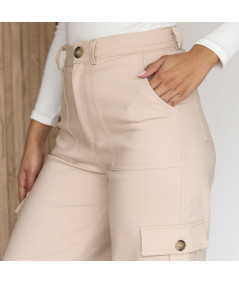 PANTALÓN CARGO BEIGE VICTORIA