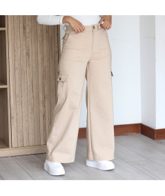 PANTALÓN CARGO BEIGE VICTORIA