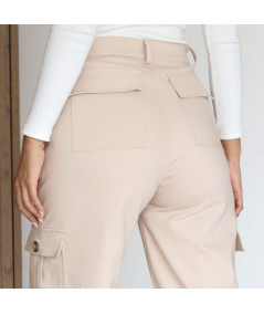 PANTALÓN CARGO BEIGE VICTORIA