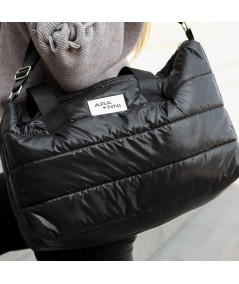 Bolso Puffer Negro Zoe