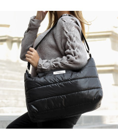 Bolso Puffer Negro Zoe