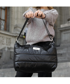 Bolso Puffer Negro Zoe