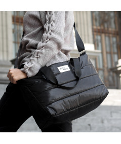 Bolso Puffer Negro Zoe