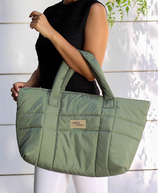 BOLSO PUFFER GRANDE VERDE GENESIS