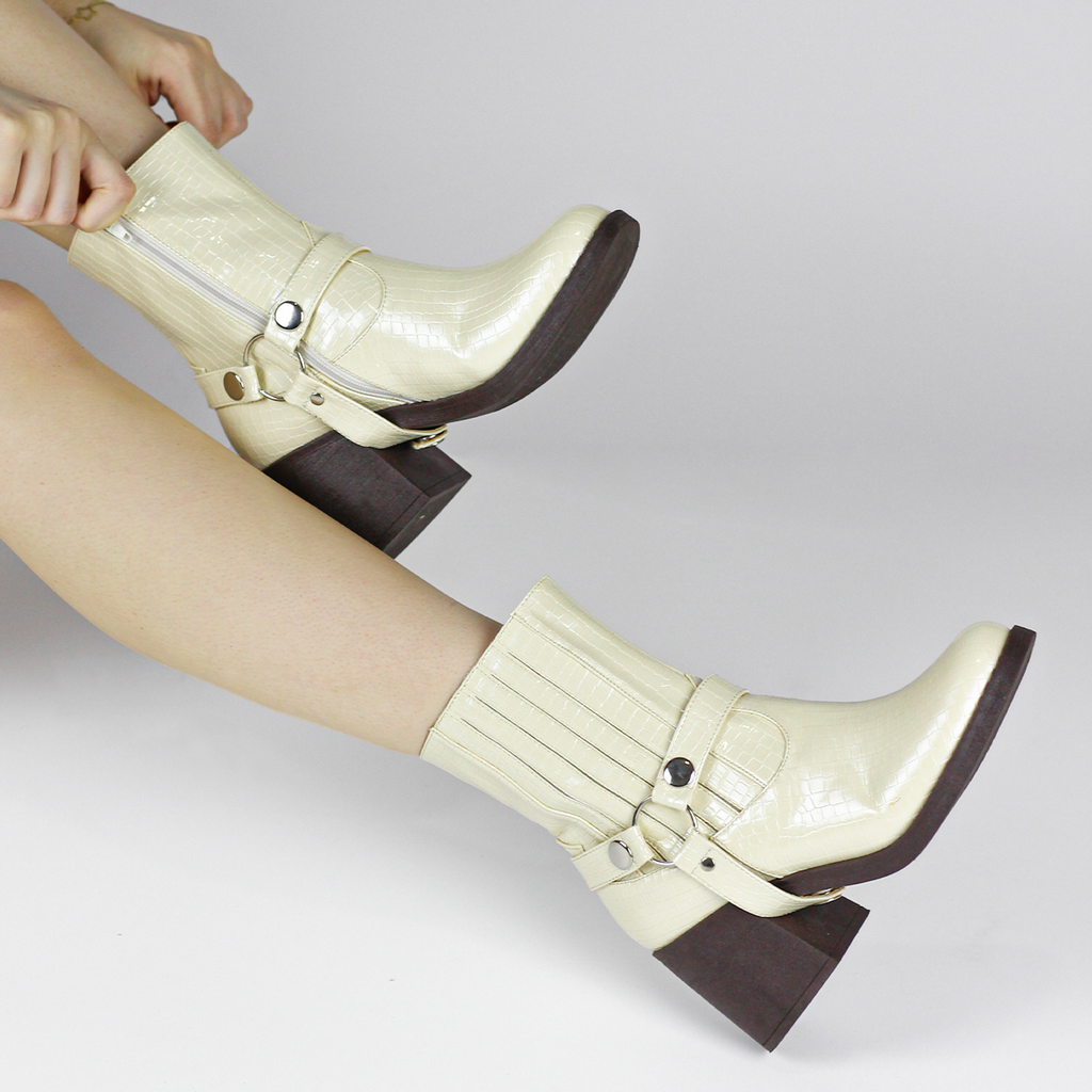 BOTINES HUESO TASHA ARANNI