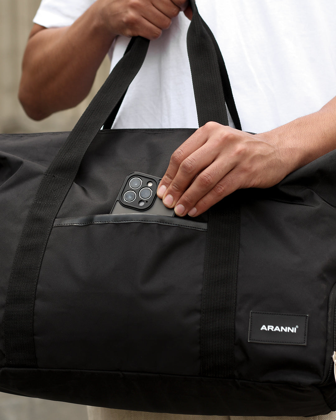 MALETA UNISEX NEGRO MORGAN ARANNI