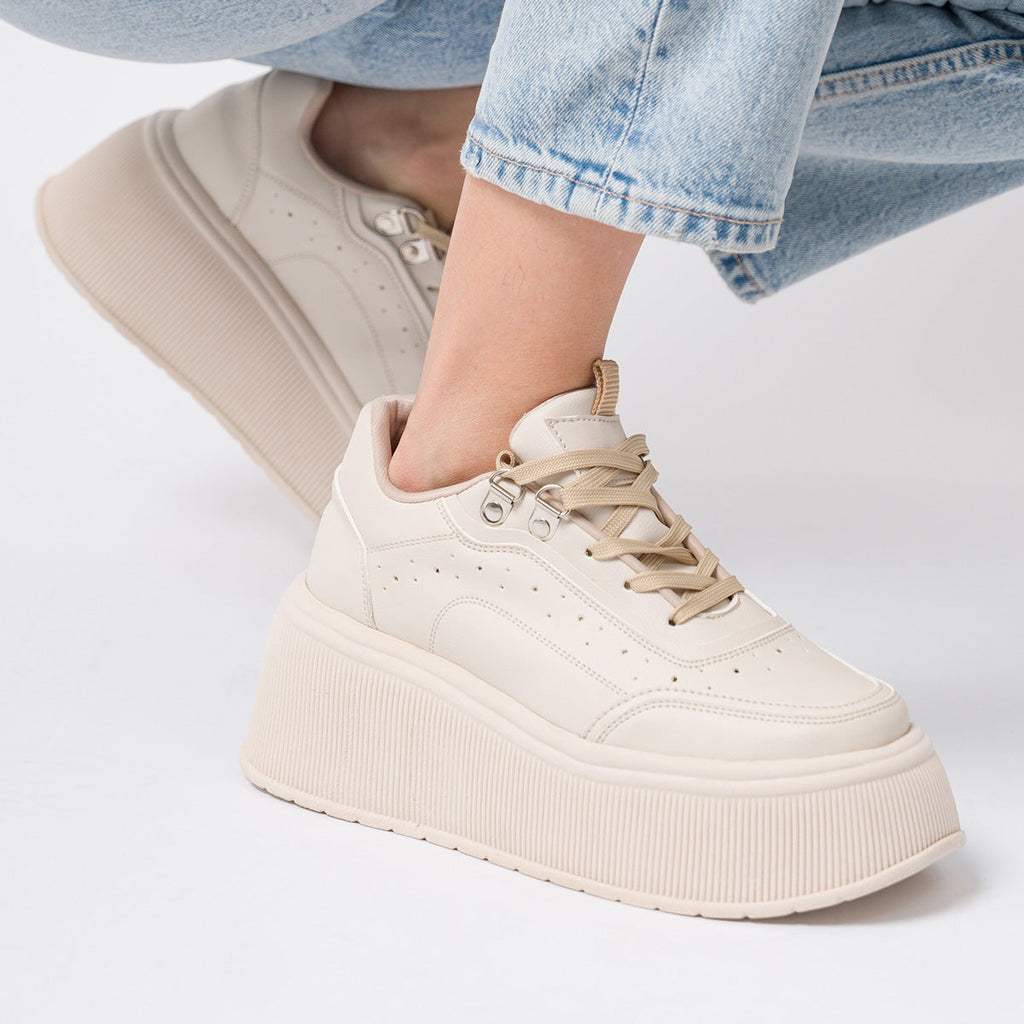 ZAPATILLA BEIGE POLY ARANNI