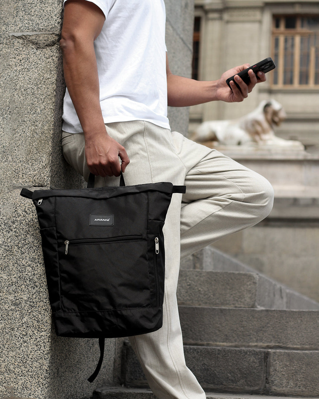 MOCHILA UNISEX NEGRO JESSE ARANNI