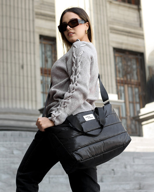 BOLSO PUFFER NEGRO ZOE