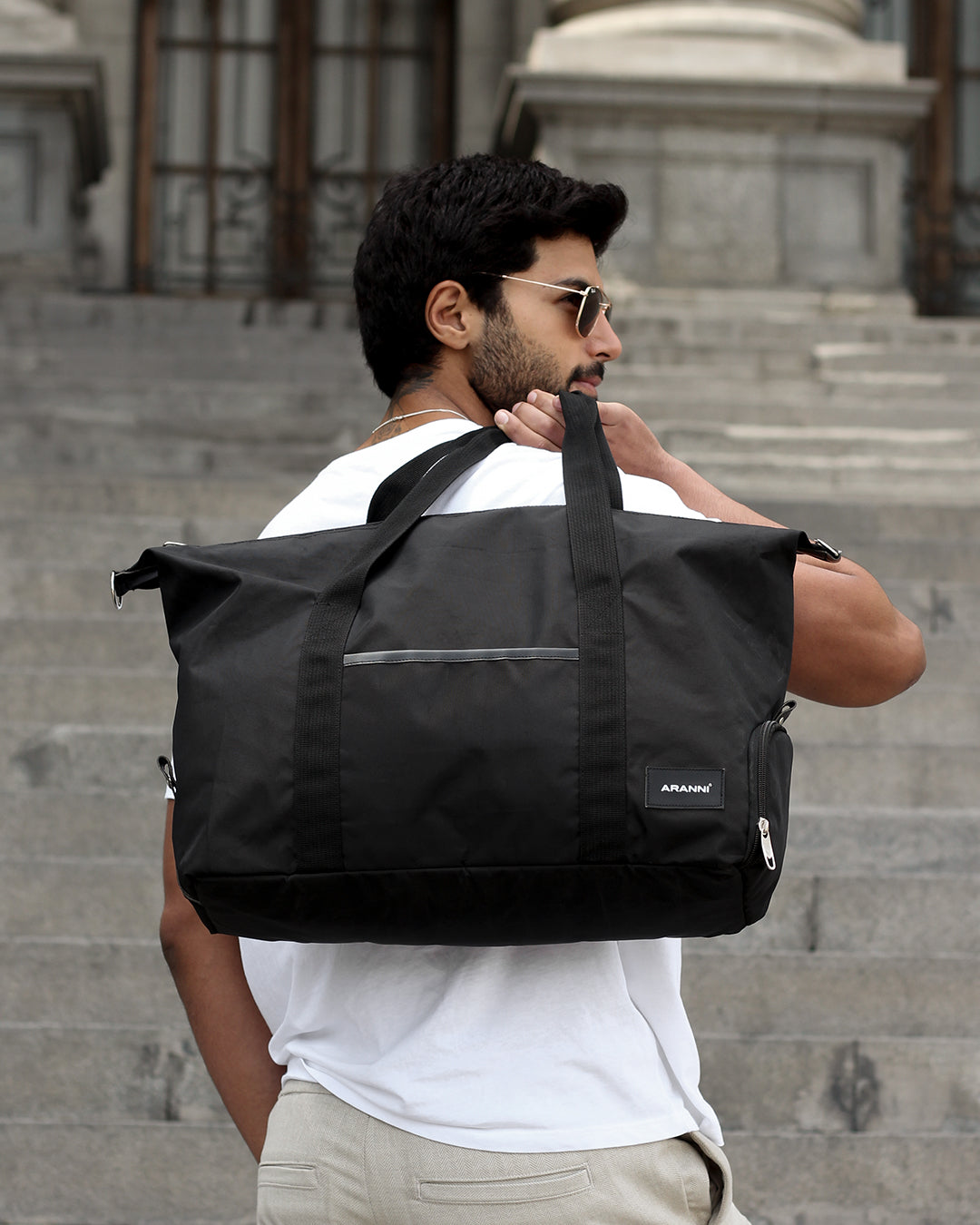 MALETA UNISEX NEGRO MORGAN ARANNI