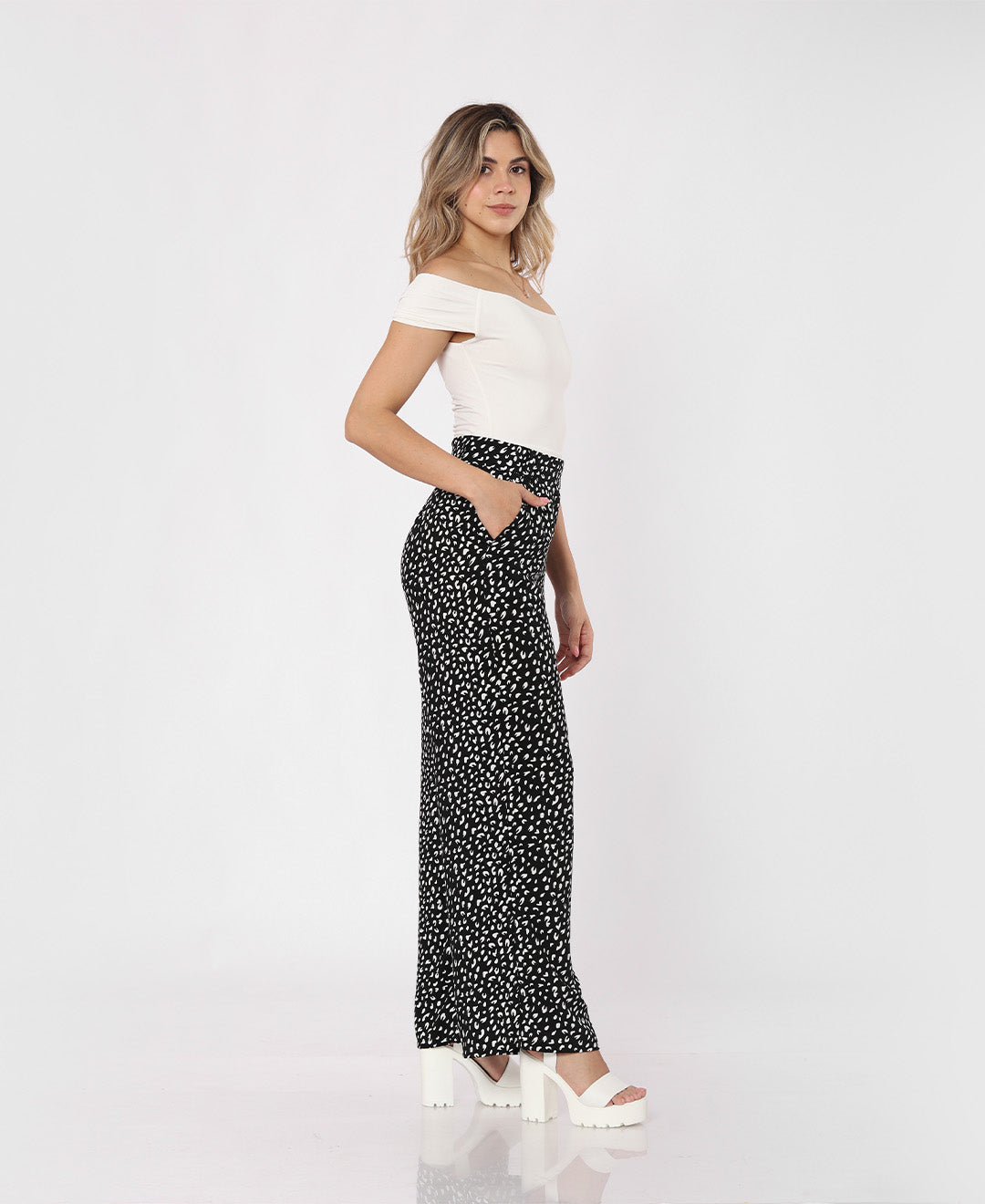 PANTALÓN PRINT NEGRO MILET