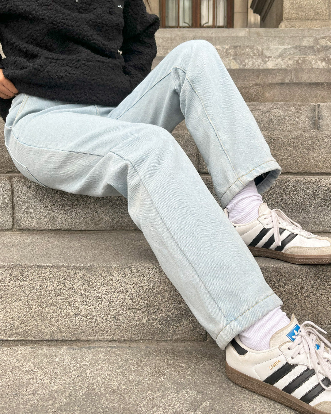 Jogger Denim Afelpado