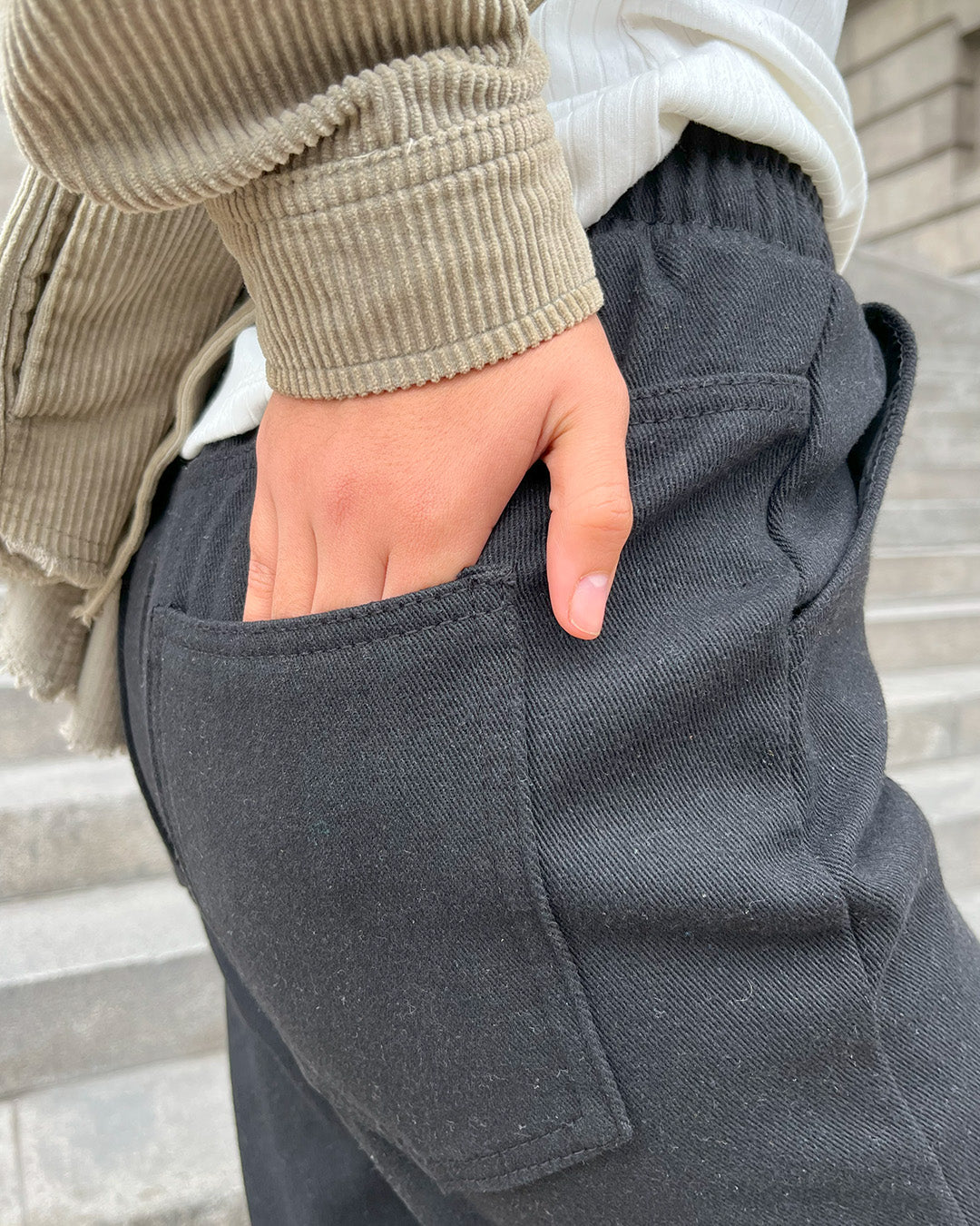 Jogger Denim Afelpado