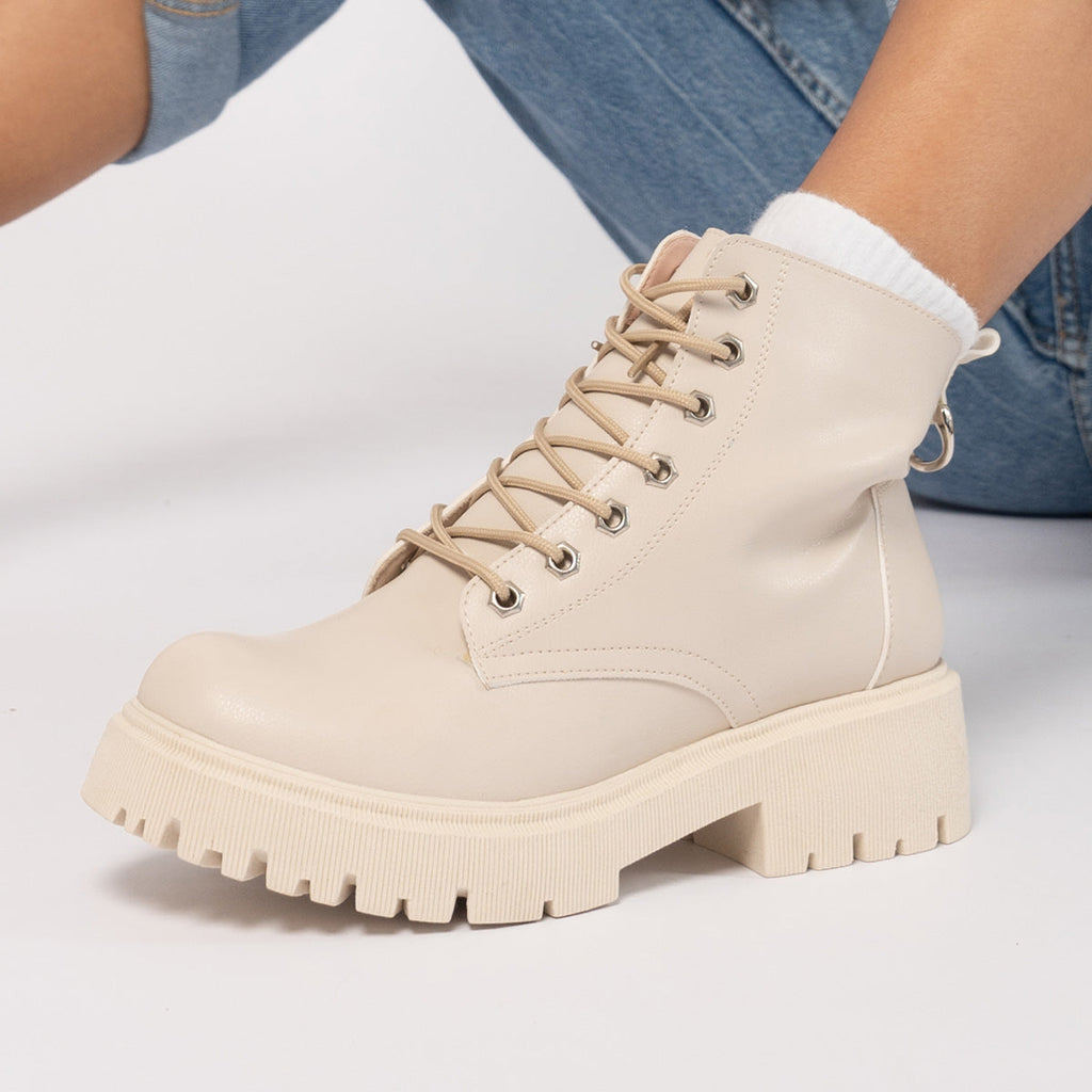 BOTINES HUESO MILAN ARANNI